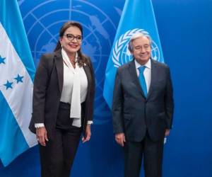 La presidenta Castro y el secretario Guterres se reunieron el miércoles.