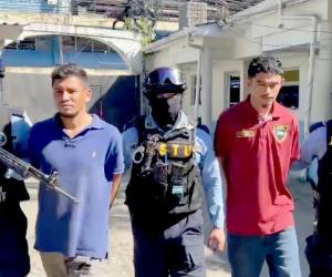 Jorge Maldonado Villalta y Kevin Cortez Murillo son las personas capturadas en San Pedro Sula.