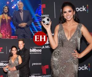 La destacada periodista hondureña Ana Jurka se lució en la entrega de los Premios Billboard 2022. Aquí las imágenes de su paso por la alfombra roja.