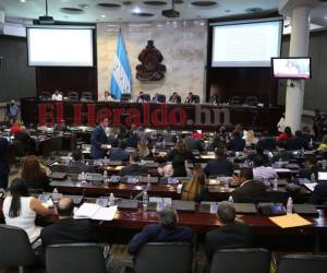 Fotografía tomada en el Congreso Nacional de Honduras en el ala donde se ubica el Partido Liberal.