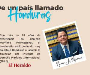Hondureño Norman Martínez asume alto cargo a nivel mundial en derecho marítimo