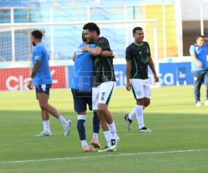 Imágenes del desarrollo del partido.