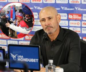 El estratega uruguayo no entendió el reclamo de la hinchada merengue.