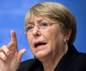 Michelle Bachelet, Alta Comisionada de las Naciones Unidas para los Derechos HumanoS.