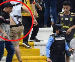 Elementos policiales se han volcado en la búsqueda del aficionado que atentó contra la vida de una oficial en el estadio Olímpico.