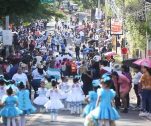 La cifra representa una reducción frente a los 78 institutos que desfilaron durante las celebraciones patrias del año pasado, es decir, 23 centros educativos menos.