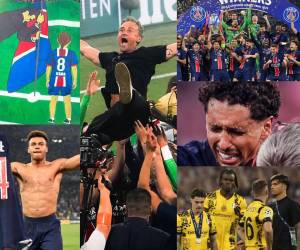 PSG se consagró campeón de la Champions League tras golear 5-0 al Inter de Milán y estas son las mejores postales que no se vieron en TV.