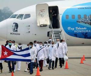 Fueron 172 cubanos que integraban la brigada médica, según indicaron las autoridades de la Secretaría de Salud.