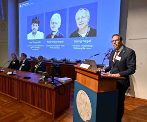 Los galardonados con el Nobel de Medicina o Fisiología 2026 fueron el estadounidense Karl Deisseroth y los alemanes Peter Hegemann y Georg Nagel.