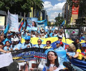 Machado, fuera del país desde diciembre del año pasado, aseguró que hace dos años Venezuela cambió para siempre al lograr lo que describió como la mayor victoria electoral de su historia.