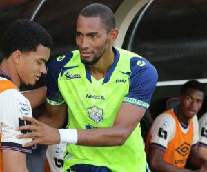 Bengtson anotó este domingo su primero gol con la camiseta del Olancho FC.
