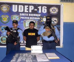 Agentes de la Dipampco ejecutaron la captura de “El Chaparro” acusado de venta y distribución de drogas en San Vicente, Santa Bárbara y lo trasladaron a la Fiscalía del Ministerio Público.