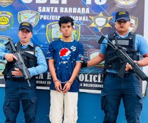 El sospechoso, cuyo nombre no fue revelado por la Policía Nacional, fue presentado este día.