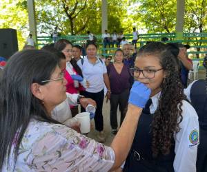 Las autoridades sanitarias lanzaron la segunda jornada de desparasitación en la ciudad de Choluteca.