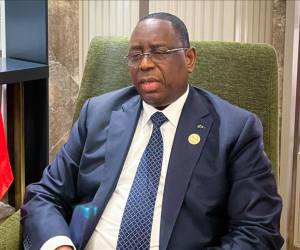 El presidente de la Unión Africana y de Senegal, Macky Sall.