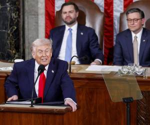 El martes 24 de febrero, Donald Trump dijo su discurso en el Congreso estadounidense.