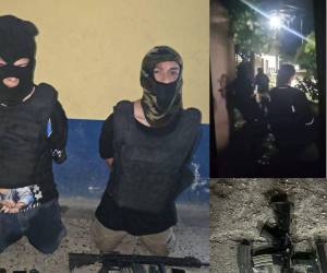Dos de los supuestos miembros de la pandilla 18 que dispararon contra la Policía Nacional fueron detenidos por las autoridades.
