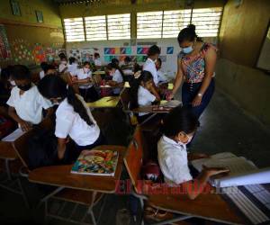 En el nivel prebásico y básico, la cifra de estudiantes matriculados aumentó. Los datos varían de acuerdo con los departamentos.