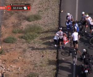El ciclista esloveno sufrió una conmoción cerebral, una fractura desplazada en la clavícula izquierda y una lesión en una vértebra cervical durante la octava etapa, cuando era líder y máximo favorito al título.