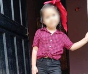 Mabelyn Rodriguez, de tres años de edad, murió tras ser embestida por un bus en Guaimaca.