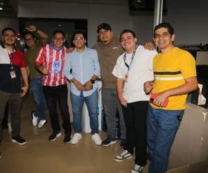 Kevyn Oseguera, Víctor Bustillo, Erlin Varela, Marcos Roque, Erick Castillo, Johan Raudales y Carlos Castellanos, de Deportes.