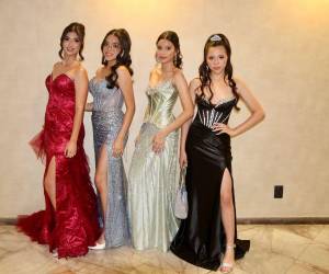 Victoria Medina, Briana Cabrera, María Banegas y Valentina Kagie.