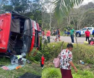 Un autobús interurbano se accidentó este lunes -2 de marzo- en la comunidad de Armenia, municipio de Olanchito, Yoro, presuntamente debido a desperfectos mecánicos.