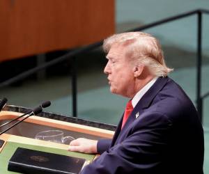 El presidente de Estados Unidos, Donald Trump, habló durante la Asamblea General de la ONU.