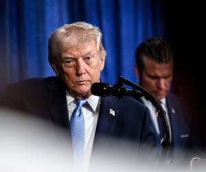 El presidente de Estados Unidos, Donald Trump, afirmó que Dios lo apoya en la acciones contra Irán.