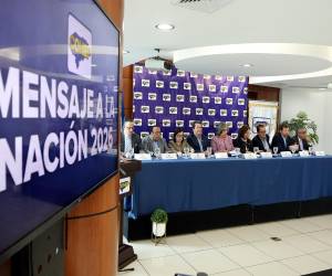 Directivos del Cohep participaron en la lectura del mensaje a la nación para este año en el que señalaron que los empresarios son el motor que impulsa la economía hondureña.