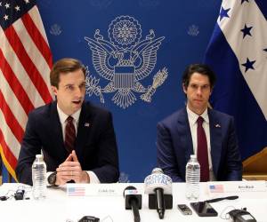 El Subsecretario de Estado para Asuntos Económicos, Energéticos y Empresariales de Estados Unidos, Caleb Orr y el director ejecutivo de la Corporación Financiera de Desarrollo Internacional de EE.UU (DFC), Ben Black, detallaron sobre la inversión para Honduras.