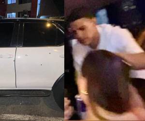Tres reconocidos futbolistas involucrados en fuerte altercado. A uno le agarraron el carro a balazos después de pleito en centro nocturno.
