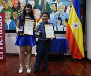 Esther Eunice Montiel Rodríguez y Elías Gabriel Salinas Betancourt fueron los ganadores del Premio único en las categorías de adultos e infantil del XV Concurso de Cuentos Cortos Inéditos Rafael Heliodoro Valle.