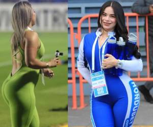 La belleza en el estadio José de la Paz Herrera no podía faltar y más cuando juega la selección de Honduras en este juego ante Surinam por la Nations League de la Concacaf
