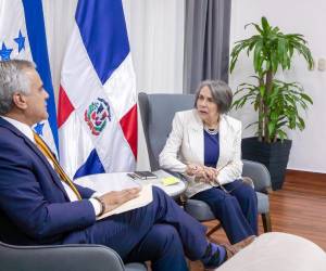 La Secretaria de Relaciones Exteriores, Mireya Agüero, recibió a Luis García Mercado y dialogaron sobre temas relacionados a la cooperación entre ambas naciones.