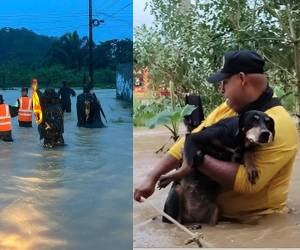 Más de 5,000 personas permanecen afectadas por la crecida de ríos en Atlántida.