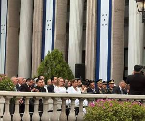 En su discurso el mandatario destacó los 205 años de independencia de Honduras.