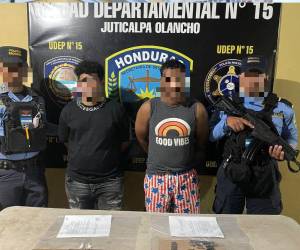 Las personas fueron capturadas en los municipios de Juticalpa, Patuca, San Francisco de La Paz y Concordia.