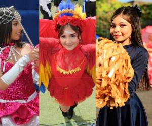 Los rostros angelicales, miradas tiernas y sonrisas dulces hicieron destacar a este grupo de alumnas de Tegucigalpa y San Pedro Sula en los desfiles patrios por el 205 aniversario de independencia de Honduras.