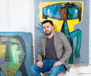 Originario de Marcala, La Paz, Milton Bautista ha consolidado una carrera en la pintura.