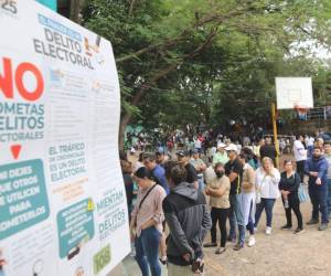 En el Distrito Central y San Pedro Sula son los municipios que registran más incidencias en los centros de votación, de acuerdo con el registro realizado por EL HERALDO.