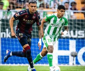 Kervin Arriaga marcó tres tantos en la temporada con el Levante en LaLiga de España.