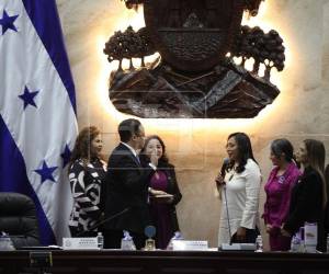 Luego de la lectura de la moción se procedió a la votación, la cual fue apoyada por los diputados del Partido Nacional y Partido Liberal, para posteriormente hacer la juramentación de ley.