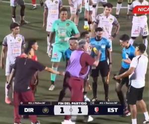 Diego Vázquez protagonizó un polémico episodio en la final del fútbol nicaragüense.