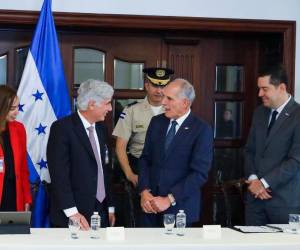 Las autoridades del Banco Mundial y el gobierno se reunieron en Casa Presidencial.