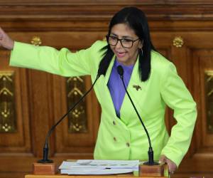 La presidenta encargada de Venezuela, Delcy Rodríguez.