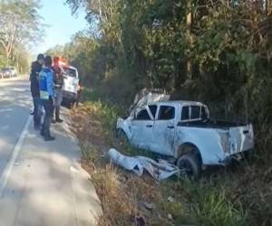 Un fatal accidente cobró la vida de una persona mientras que otra resultó herida en la carretera de Quimistán, Santa Bárbara.