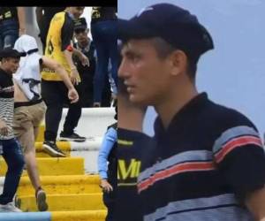 Wilson Pérez se lanzó con una patada contra una agente de la Policía Nacional durante una final del fútbol hondureño.