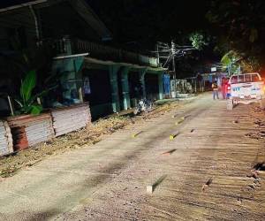 La Policía Nacional de Honduras llegó a la escena e inició las investigaciones del caso.