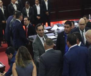 Autoridades de la ENEE, CREE y la Secretaría de Finanzas participaron en la sesión legislativa en la que se leyó el dictamen de las reformas eléctrica y que fue rechazado por la bancada de Libre.